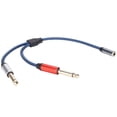 thumbnail image 4 of Cable hembra a macho doble, cable hembra de 3,5 mm a cable de audio doble doble, cable de auriculares doble diseñado meticulosamente, 4 of 12
