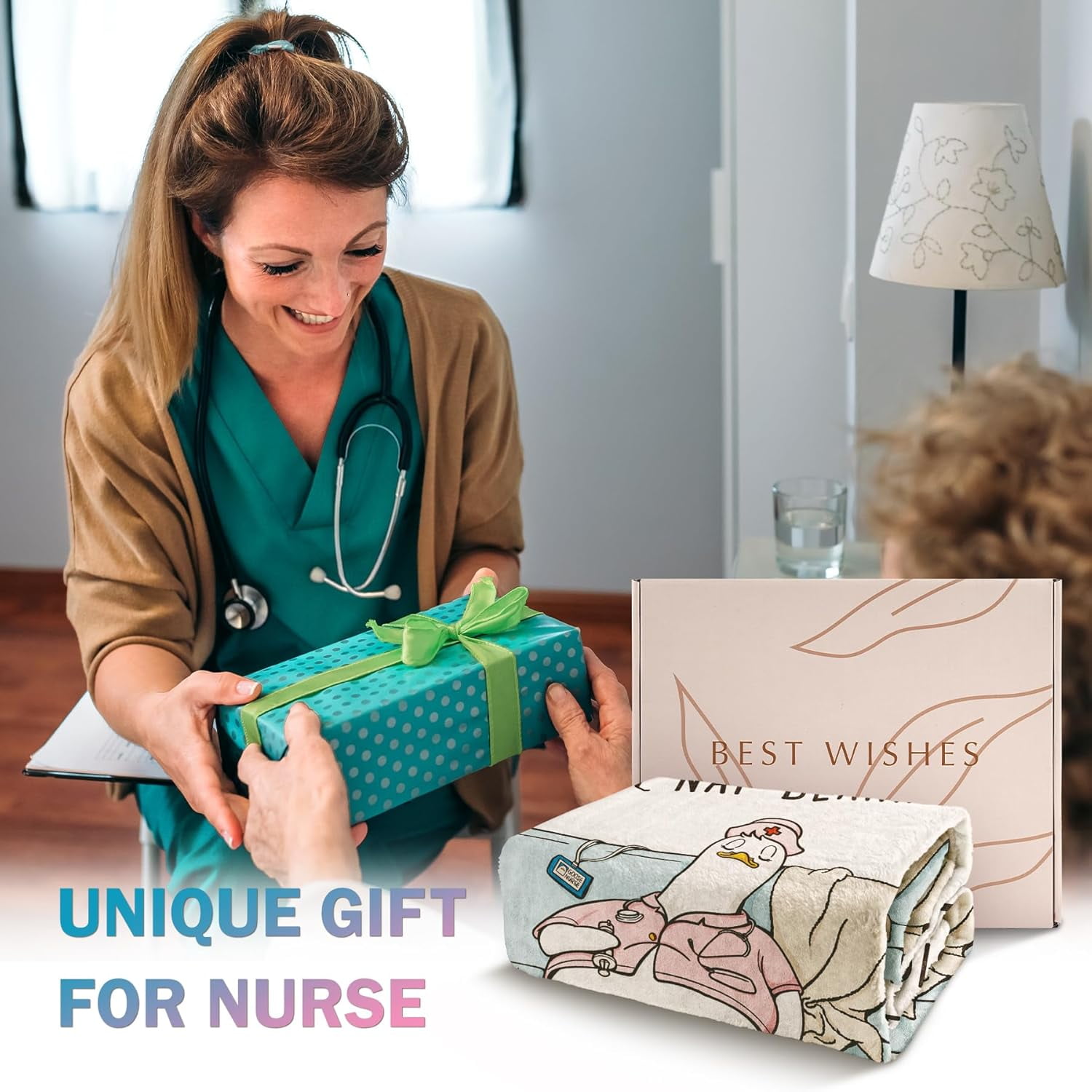 Nurse Gifts for Women/Men, Gifts for Nurses - Soft Nurse Blanket, Nurse Appreciation Graduation Week Gifts, LPN RN Gifts for Nurses Flannel Throw Blanket