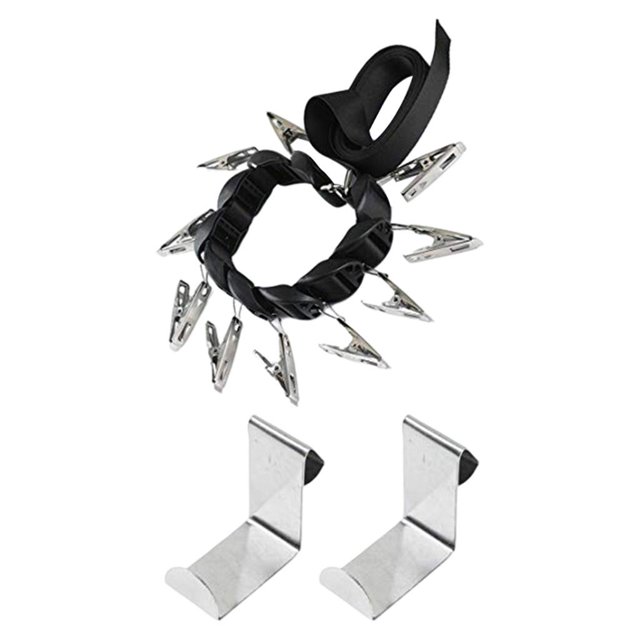 organizador de sombreros Perchero Para Armario Perchero Organizador De Almacenamiento Puerta Soporte Para Gorra De Béisbol 10 Clips 10 clips Magideal organizador de sombreros