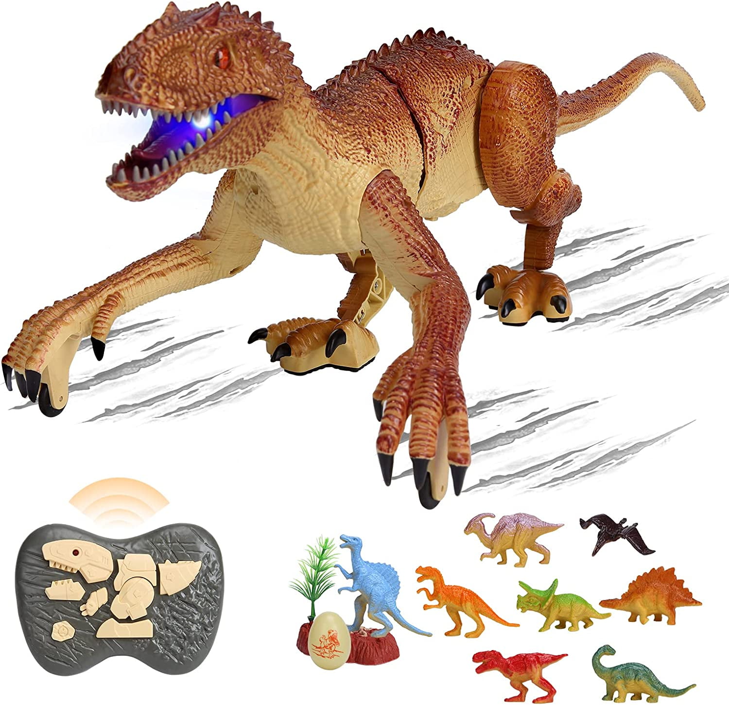 Remote Control Dinosaur Toys for Kids, Walking Robot Dinosaur Toy with