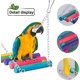 thumbnail image 4 of 13 paquetes de juguetes para columpios, campana colgante para masticar, jaula de pájaros para mascotas, juguetes adecuados para pequeños esquí esquí Gafas de esquí, 4 of 5