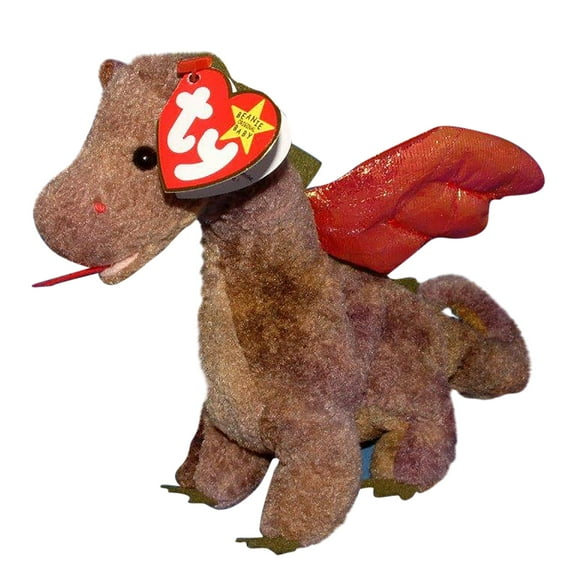 Ty Beanie Baby - SCORCH the Dragon Plush (BONUS 1 RANDOM TY ERASER)