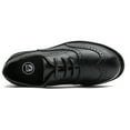 thumbnail image 4 of Boys Oxfords Dress Shoes Lace up Black School Uniform Shoes 4.5 Big Kid, 4 of 7