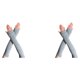 thumbnail image 4 of Guantes sin dedos Wosthever para niña gris claro 2Conjunto, 4 of 6