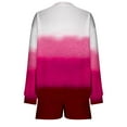 thumbnail image 6 of Kaemgyyd Women's Sweatsuit Set Fall Trendy 2 Piece Outfit Long Sleeve Crew Neck Pullover and Drawstring Shorts with Pockets, 6 of 6