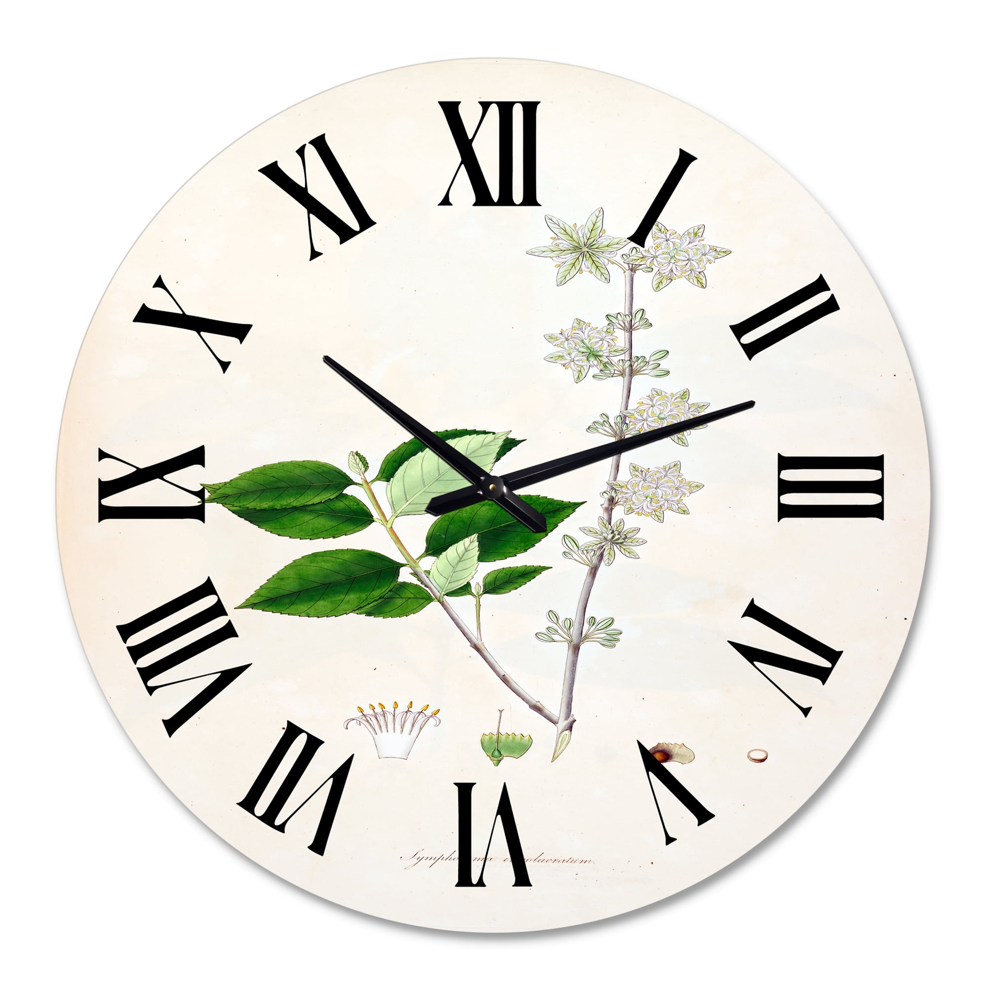Designart 1 in Quartz Farmhouse Wall Clock