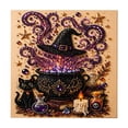 thumbnail image 3 of Kiddiway Halloween Ghost Pearl Painting Kit - DIY Art with Frame, Spooky Home Decor, Halloween Crafts for Adults, Pearls for Crafting, Door Decor,A, 3 of 9