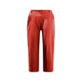 thumbnail image 2 of Womens Linen Back Trousers Casual Elastic Pants Drawstring Cotton Pants Waist Pants, 2 of 4