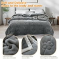 thumbnail image 5 of Eurhowing 60"×80" Flannel Blanket for Couch Bed, Soft Cozy 3-Layer Quilted Plush Throw Blanket, All Season Thick Warm Fleece Blanket, Gray, 5 of 8