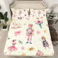 thumbnail image 2 of Feelyou Cartoon Cute Princess Bed Sheets for Kid, Nutcracker Royal Guarder King Sheets, Merry Christmas Theme Sheet Set, Breathable Home Decor, 4pcs, 2 of 7
