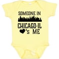 thumbnail image 3 of Inktastic Chicago Illinois Someone Loves Me Skyline Boys or Girls Baby Bodysuit, 3 of 5