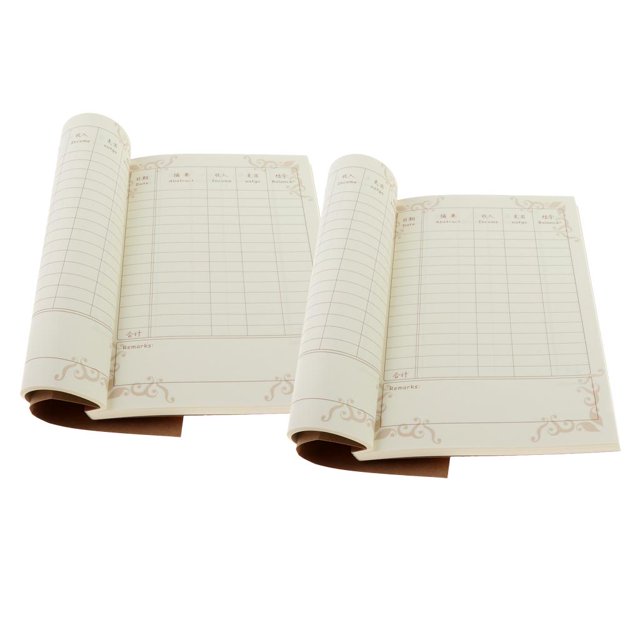 Libro mayor de de cheques de 2 piezas Registro de 5 columnas - Libro de registro de registro y seguimiento, Registro de de cuent yotijar Cuaderno de cuentas