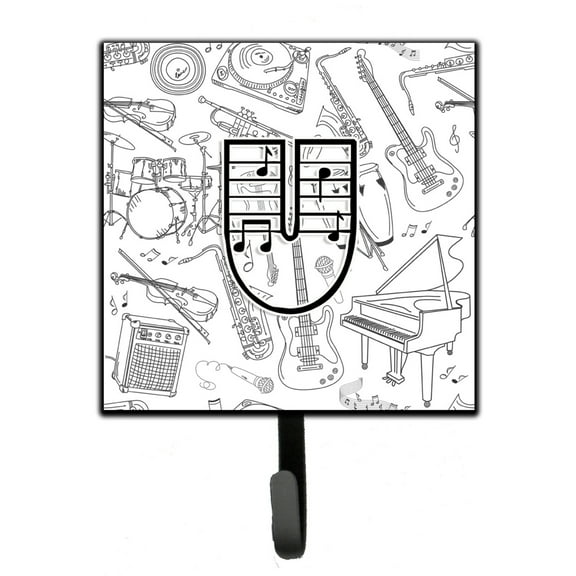 Letter U Musical Note Letters Leash or Key Holder