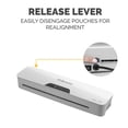 thumbnail image 6 of Fellowes Halo 0.2 mil Pouch Laminators with Laminating Pouch Starter Kit 12.50 "X12.5 ", White, 6 of 10