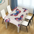 thumbnail image 4 of Yayeee Tablecloths 60" x 108" Rectangle Wrinkle Resistant Party Table Cover, Blue Butterflies, 4 of 8