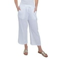 thumbnail image 6 of Elsie & Zoey Monroe Cotton Gauze Wide Leg Cropped Drawstring Pant for Women, 6 of 6
