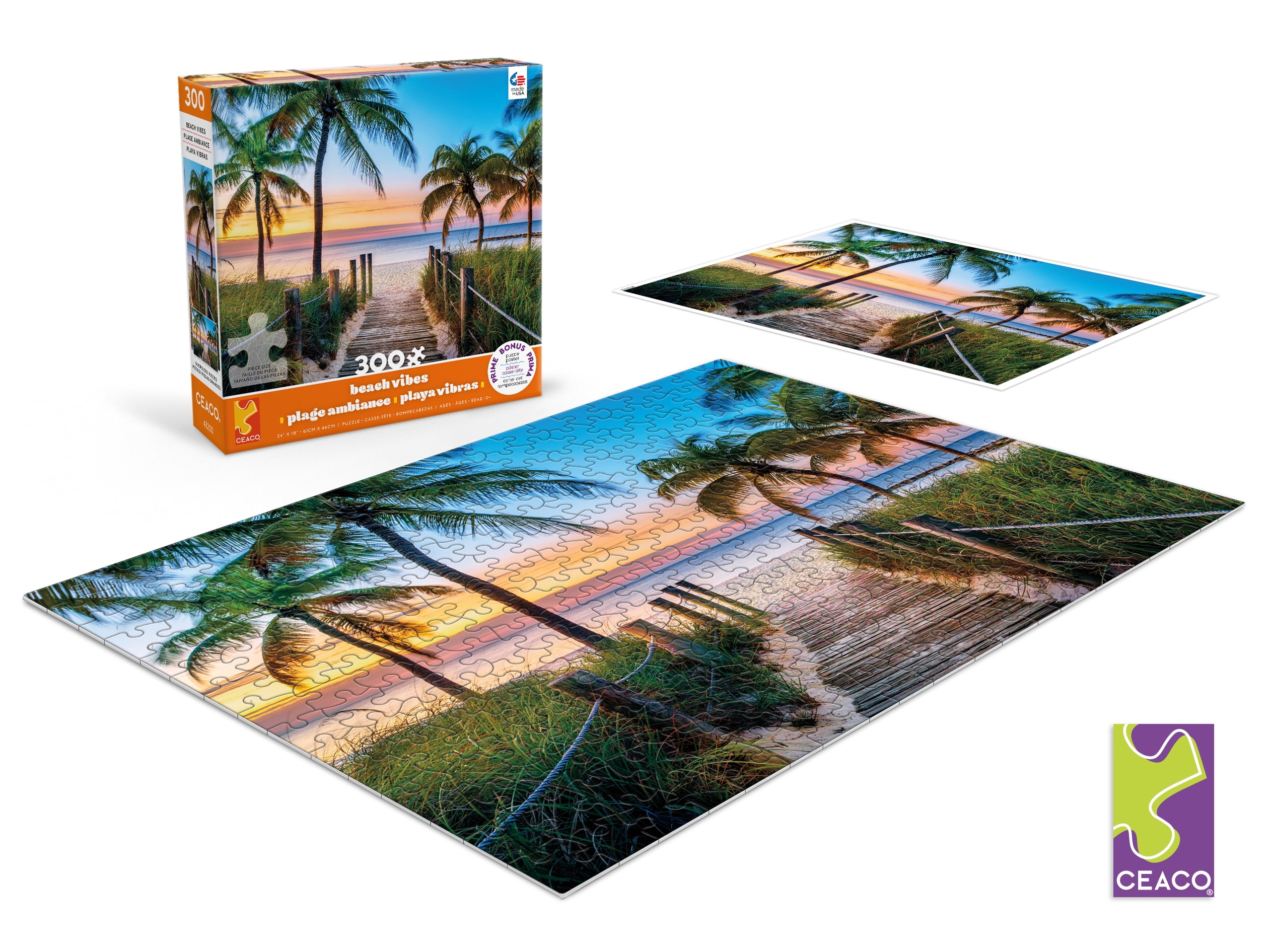 Ceaco - Scenic Photography - Boardwalk Key - 300 Piece Jigsaw Puzzle