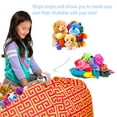 thumbnail image 3 of Posh Creations Bean Bag Stuffable Cover Only - Soft Canvas, Kids, 4 ft,Scrolls Red,Yellow, 3 of 3