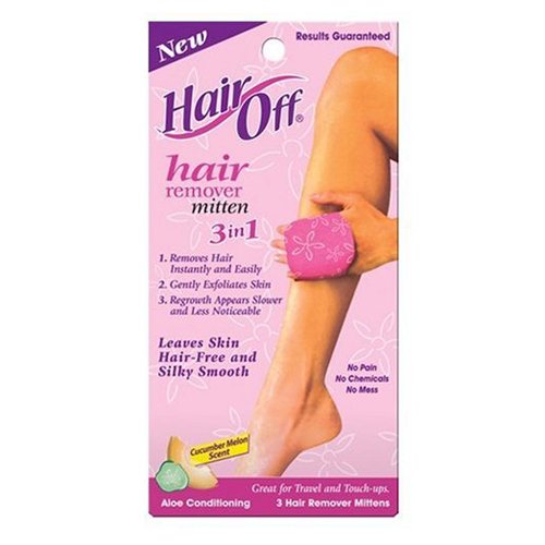 Hair Off Hair Removal Mitten, 3 Ct - Walmart.com - Walmart.com