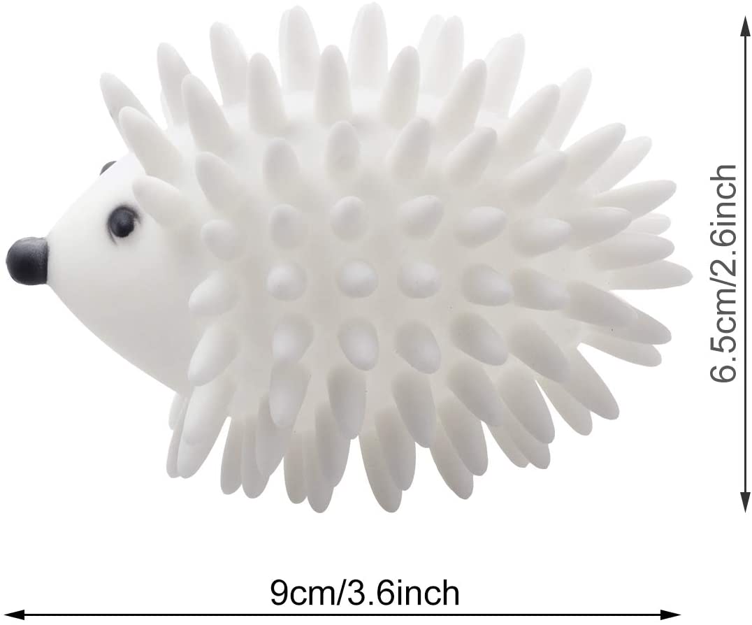 4Pcs Hedgehog Dryer Balls Reusable Dryer Porcupine Ball for Dryer Machine  Anti Static Soft Laundry Washing Balls White pinshui 