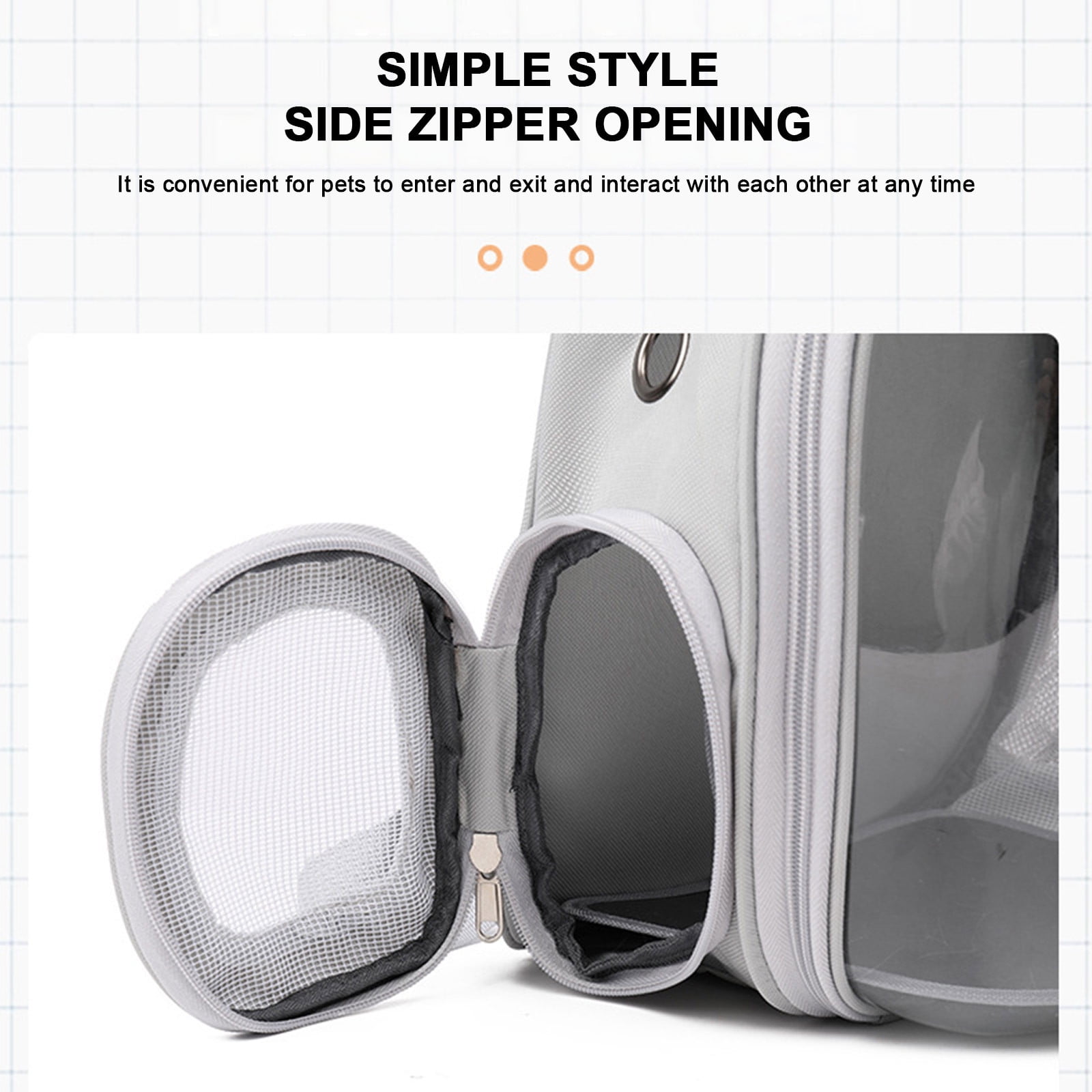 Fridja Space Capsule Pet Bag Breathable Go Out Shoulders Cat Puppy Backpack Pet Go Out Backpack