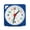 Blue, variant on Riousery Mini Travel Table Alarm Clock Quartz LED Light with Snooze Function Battery Operated Blue 2.17 inches / 5.5 cm