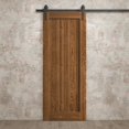 thumbnail image 3 of Modern Barn Door 32 x 96 inches | Ego 5006 Cognac Oak | 6.6FT Rail Track Heavy Hardware Set | Solid Panel Interior Doors, 3 of 5