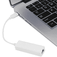 thumbnail image 2 of 2X Connecteur Dongle de Réseau USB-C vers Ethernet NIK Type-C vers RJ45 LAN, pour 3 vers Adaptateur Réseau Pour,2 x Connecteur Réseau,Blanc, 2 of 6