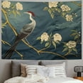 thumbnail image 2 of PRATYUS Japanese Crane Tapestry Red Sun Tapestries Cherry Blossom Tapestry Asian Sakura Aesthetic Wall Hanging Retro Tapestries for Bedroom Dorm Decor Painting, 2 of 6