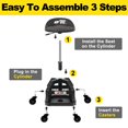 thumbnail image 4 of Taburete Rolling Shop FreekyFit DO02, altura ajustable 330 kg, 4 of 9