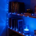 thumbnail image 2 of Cadena de luces JACUXLSS, 33 pies, 100 LED, color azul, flor de cerezo, 2 of 9