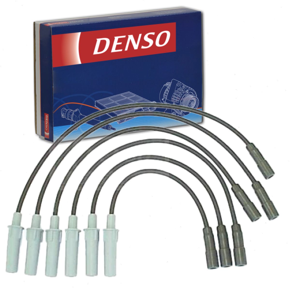 Caltric Spark Plug Wires With Ignition Coils For Polaris RZR XP 1000 (2014-2023) – 3-Pack