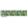 thumbnail image 2 of Aloha Fabric by the Yard Upholstery, Geometric and Concentric Circles Background with Monstera Leaves, Decorative Fabric for DIY and Home Accents, 10 Yards, Charcoal Grey Green by Ambesonne, 2 of 4