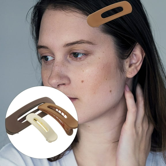 Yardwe Hair Accessories for Women Flat Claw Shape 3Pcs 4.06x1.18in