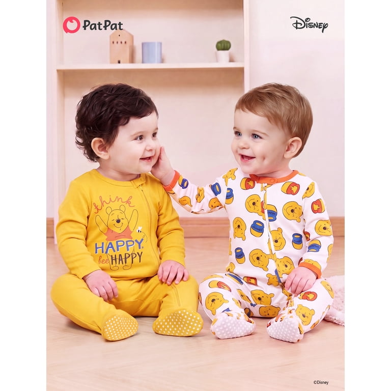 Disney Winnie the Pooh Footed Coveralls, 2-Pack photo 4