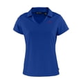 thumbnail image 2 of Women's Cutter & Buck  Royal SMU Mustangs Vault Daybreak Eco Recycled V-Neck Polo, 2 of 3