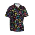 thumbnail image 2 of Haiem Colorful Palms Printed Hawaiian Shirt for Men - Men’s Casual Beach Summer Shirts - Stretch Fabric with Modern Fit-3X-Large, 2 of 9
