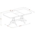thumbnail image 2 of East West Furniture Napoleon 7-piece Wood Table and Dining Chair Set in Cherry, 2 of 7