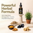 thumbnail image 3 of Junoone Pure Himalayan Shilajit Liquid Drops with Ashwagandha, Turmeric & Holi Basil – 60ml | Men and Women | Energy, Focus, & Immunity | Rich in Fulvic Acid & Trace Minerals |, 3 of 7