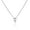 White, variant on 925 Sterling Silver Small Zodiac Sign Pendant Necklace, 18" - Sagittarius