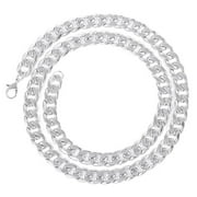 Rhinestone Paved Miami Rhombus Cuban Necklace Men Jewelry