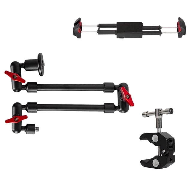 Soportes de brazo flexibles Montaje de brazos de mágicos ajustables para fotografía de cámara DSLR , 2 secciones para tableta Hugo Montajes de brazo flexible