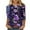 6#Purple, variant on Levmjia 3/4 Length Sleeve Womens Tops Spring Fall St. Patrick's Day Women's Fashion Printed Tees Casual Crewneck Loose T Shirt Ladies Tops Blouses Shirts