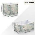 thumbnail image 2 of Foldable Fabric Storage Bin Home Cubes Clothing Organizer Bins Large Collapsible Box Basket for Home Organizer Hand-drawn Deer and Cardinals, 2 of 7