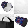thumbnail image 3 of USA Flag Print star Laundry Basket, Laundry Hamper Waterproof Laundry Bag Clothes Hamper Laundry Bin with Handles for Bedroom, Living Room, Kids Room-#, 3 of 5