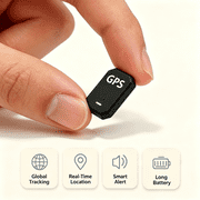Portable Mini GPS Tracking Device, No Installation Required Real-Time Locator with Speed Monitoring, Anti-Lost for Personal & Vehicle Use