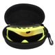 thumbnail image 2 of Gafas de sol grandes para perros, protección UV, a prueba de viento, protección de ojos a prueba de polvo, gafas para perros con correa ajustable, lente roja, marco amarillo, 2 of 5
