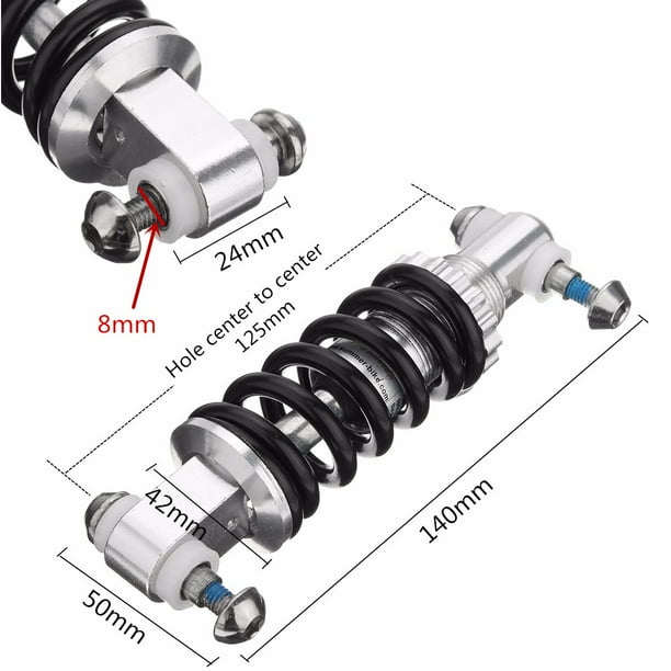 125mm 450LBS in Mountain MTB Bike Bicycle Rear Suspension Shock Spring Absorber Folding Damper for Bike Bicycle Sports Walmart