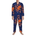 thumbnail image 3 of Cauagu Octopus Print Men's Long-Sleeve Pajama Set,Soft Button-Front 2Pjs for Men Long Sleeve Men’s Sleepwear-XX-Large, 3 of 7