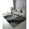 thumbnail image 5 of Amazing Rugs, LLC 3D Shaggy Hand-tufted Polyester Modern Area Rug Two Tone Grey Swirl 2' x 3' 2' x 3', 5 of 5